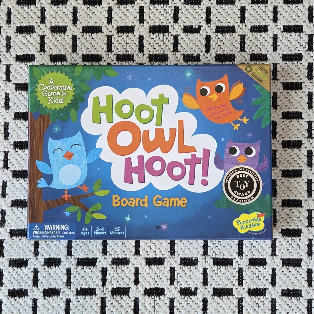 Hoot Owl Hoot Peaceable Kingdom Cooperative Board Game. Ages 4+ - Picture 3 of 5